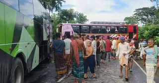 ফরিদপুরে দুই বাসের সংঘর্ষে আহত অন্তত ২০